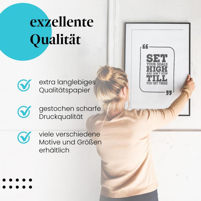 Preview: Hohe Ziele: Gib niemals auf! | Postereck 1181