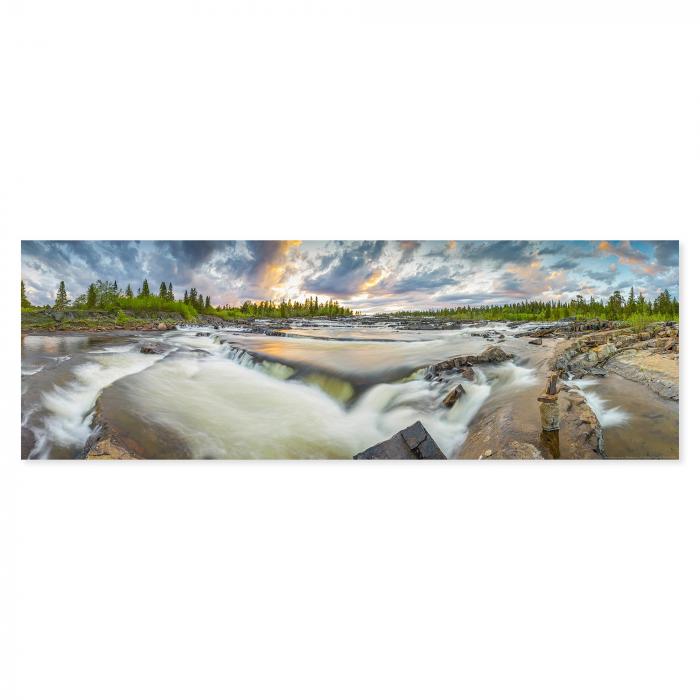 Preview: Lappland: Wilder Fluss & Sonnenuntergang | Postereck 0591