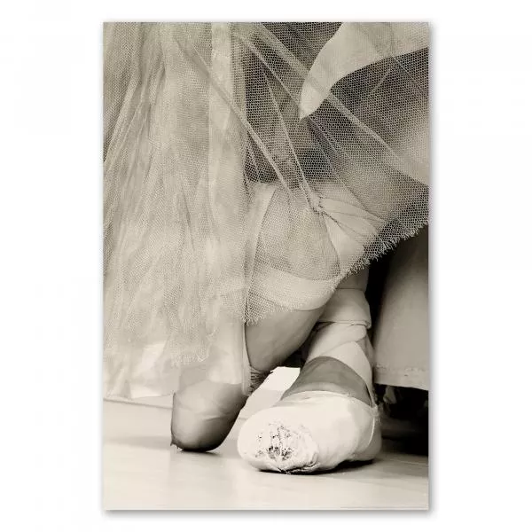 Abgenutzte Ballettschuhe unter einem Tutu zeigen die Hingabe und harte Arbeit jeder Ballerina. Abgenutzte Ballettschuhe unter einem Tutu zeigen die Hingabe und harte Arbeit jeder Ballerina.