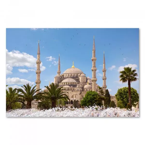 Die Sultan-Ahmed-Moschee (Blaue Moschee) in Istanbul, Türkei - Majestätische Architektur & Details. Die Sultan-Ahmed-Moschee (Blaue Moschee) in Istanbul, Türkei - Majestätische Architektur & Details.