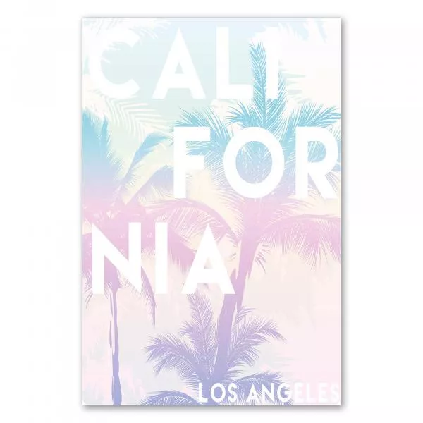 Palmen & Schriftzug "California, Los Angeles" in Pastellfarben - Sommerfeeling. Palmen & Schriftzug "California, Los Angeles" in Pastellfarben - Sommerfeeling.