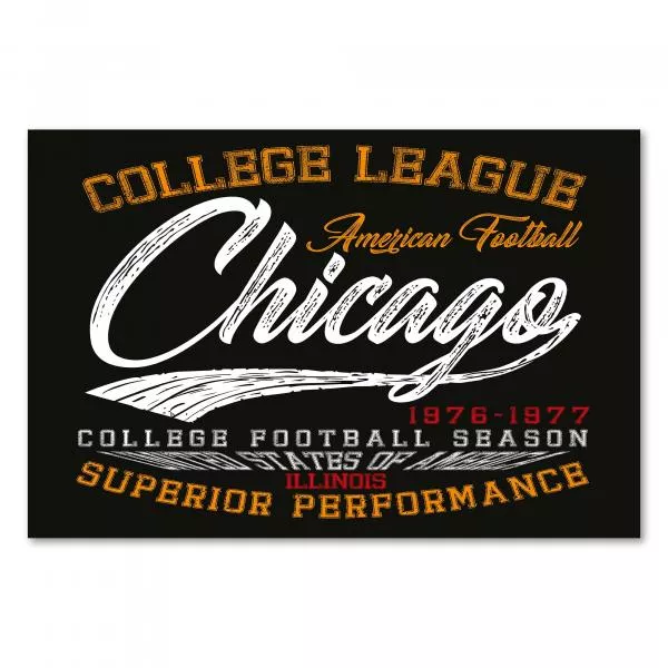"Superior Performance" - College League Chicago, American Football Saison 1976/77. "Superior Performance" - College League Chicago, American Football Saison 1976/77.