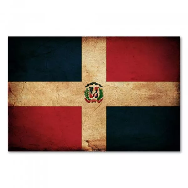 Dominikanische Republik: Grunge-Flagge mit Kreuz für christlichen Glauben, Farben für Freiheit und Unabhängigkeit. Dominikanische Republik: Grunge-Flagge mit Kreuz für christlichen Glauben, Farben für Freiheit und Unabhängigkeit.