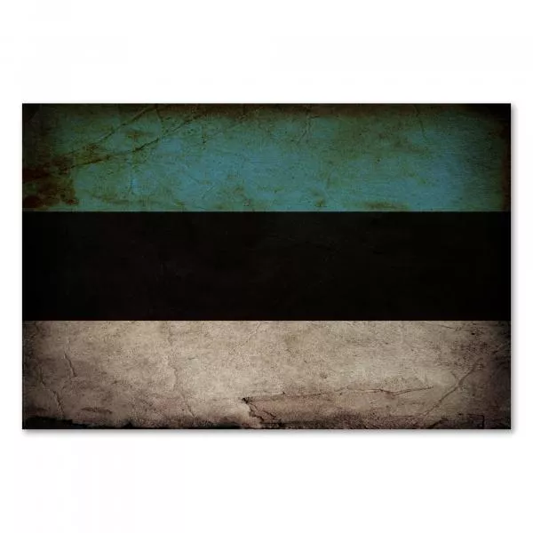 Estnische Flagge im Vintage-Stil: Blau steht für den Himmel, Schwarz für die Vergangenheit und Weiß für die Hoffnung. Estnische Flagge im Vintage-Stil: Blau steht für den Himmel, Schwarz für die Vergangenheit und Weiß für die Hoffnung.