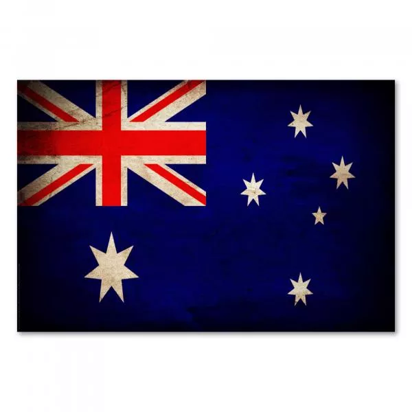 Grunge Flagge Australien: Der Union Jack steht für die Verbindung zu Großbritannien, der Stern für die Bundesstaaten. Grunge Flagge Australien: Der Union Jack steht für die Verbindung zu Großbritannien, der Stern für die Bundesstaaten.