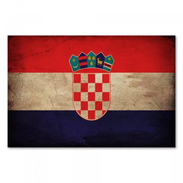 Kroatische Flagge im Grunge-Stil: Das Schachbrettmuster ist das traditionelle Symbol Kroatiens. Kroatische Flagge im Grunge-Stil: Das Schachbrettmuster ist das traditionelle Symbol Kroatiens.
