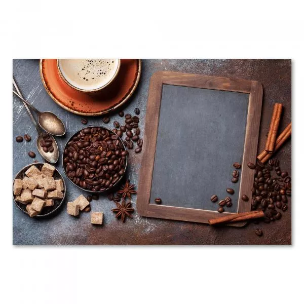 Kaffeegenuss pur: Eine Tasse Kaffee mit Bohnen, Zucker und Zimt - ein Fest für die Sinne. Kaffeegenuss pur: Eine Tasse Kaffee mit Bohnen, Zucker und Zimt - ein Fest für die Sinne.