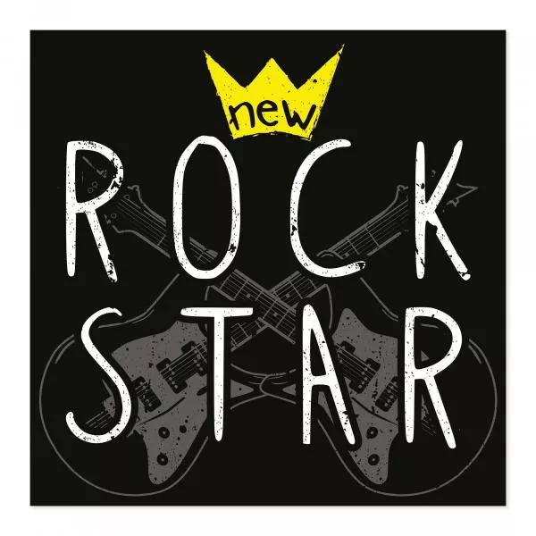 Gekreuzte Gitarren & Krone - cooles Design für Rockstars & Musikfans. Gekreuzte Gitarren & Krone - cooles Design für Rockstars & Musikfans.
