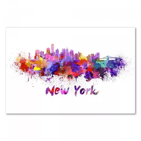 Die Skyline von New York City im Aquarell-Look – ein abstraktes Motiv für Designprojekte und Reiseliebhaber. Die Skyline von New York City im Aquarell-Look – ein abstraktes Motiv für Designprojekte und Reiseliebhaber.