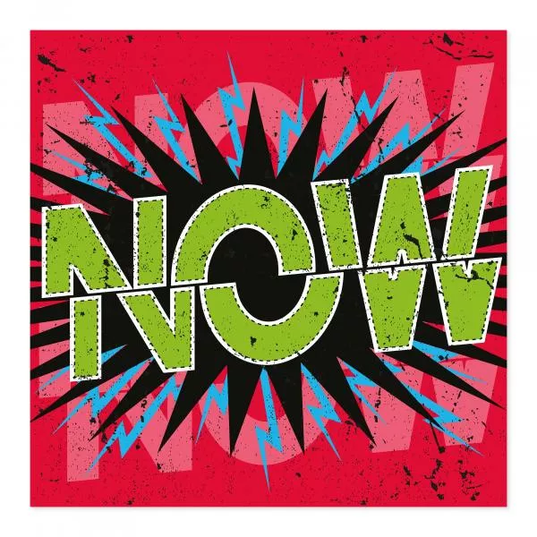 "NOW!" - auffällige Grafik im Comic-Stil, motivierend & energiegeladen. "NOW!" - auffällige Grafik im Comic-Stil, motivierend & energiegeladen.