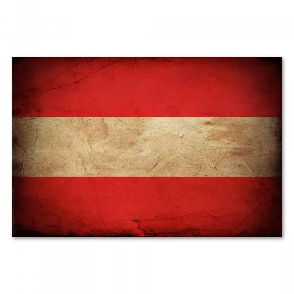 Österreichische Flagge im Grunge-Stil: Die Farben Rot-Weiß-Rot stammen vom Banner des Babenberger Herzogs Leopold V. Österreichische Flagge im Grunge-Stil: Die Farben Rot-Weiß-Rot stammen vom Banner des Babenberger Herzogs Leopold V.