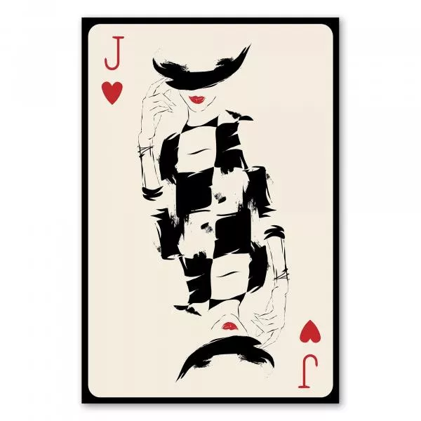 Spielkarte Pik Dame im Retro-Stil mit eleganter Frau in schwarz-weiß. Spielkarte Pik Dame im Retro-Stil mit eleganter Frau in schwarz-weiß.