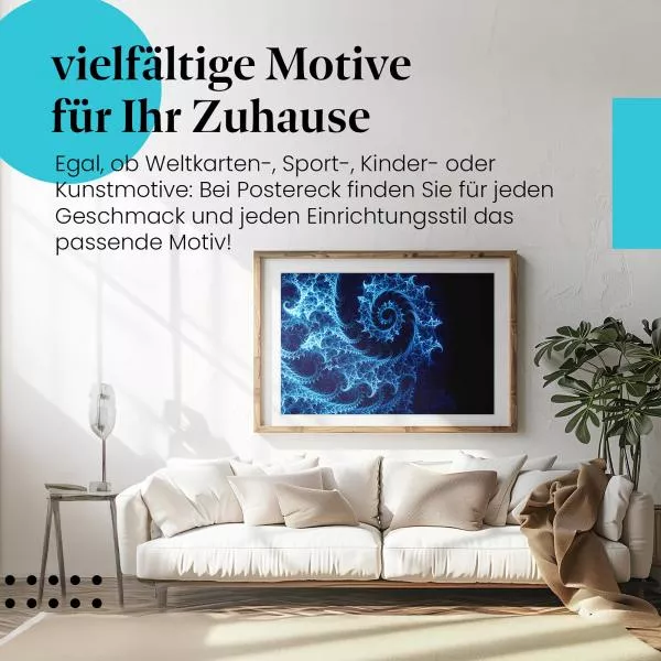 Blaue Spirale | Postereck 3360 Blaue Spirale | Postereck 3360