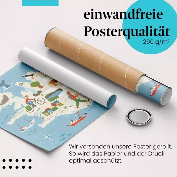 Islandkarte | Postereck 3362 Islandkarte | Postereck 3362