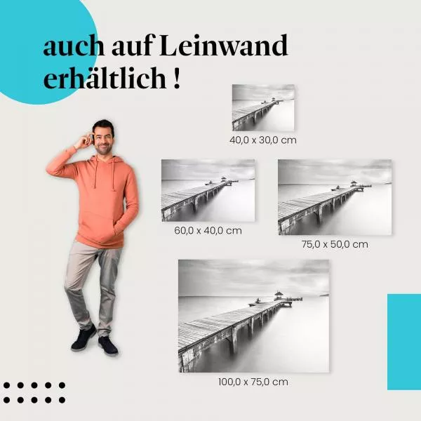 Einsamer Steg: Ruhe & Minimalismus | Postereck 0469 Einsamer Steg: Ruhe & Minimalismus | Postereck 0469