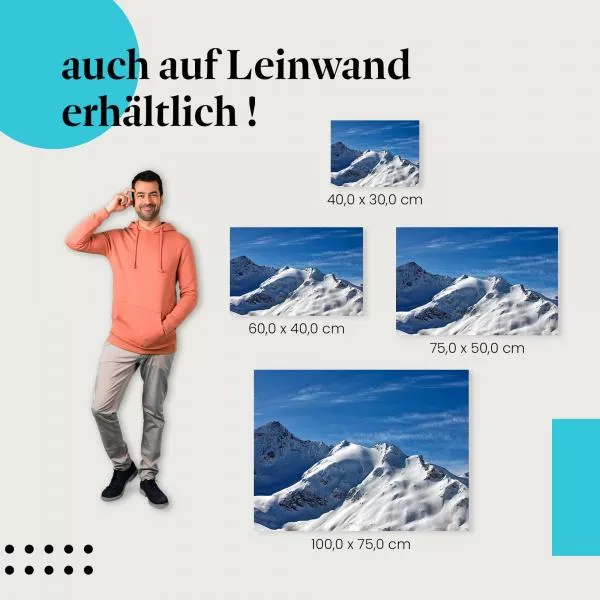 Schneebedeckte Berge | Postereck 3365 Schneebedeckte Berge | Postereck 3365