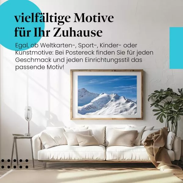 Schneebedeckte Berge | Postereck 3365 Schneebedeckte Berge | Postereck 3365