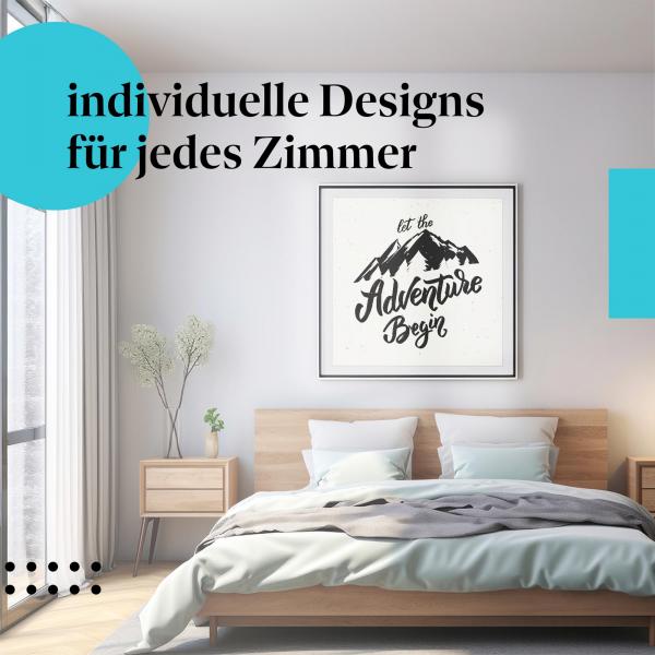 "Natur pur": Kunstdruck - Deko für Abenteurer & Bergfreunde.