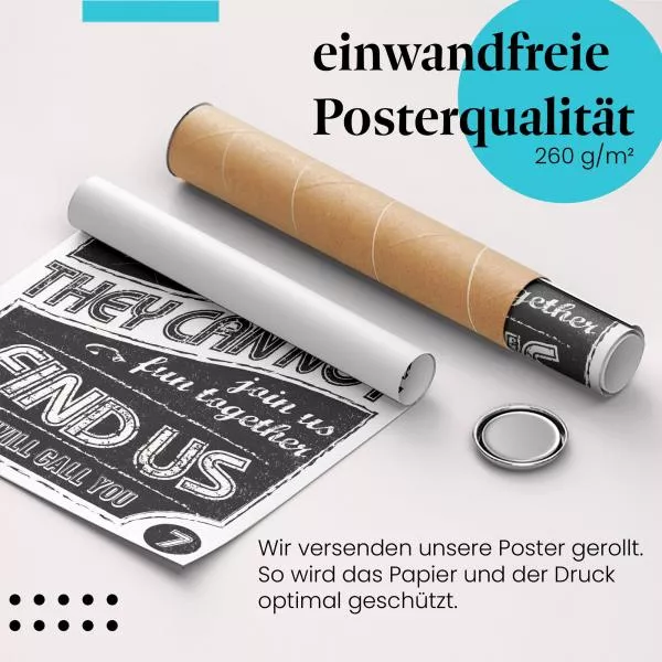 Abenteuerlust: Vintage Spruch | Postereck 1975 Abenteuerlust: Vintage Spruch | Postereck 1975