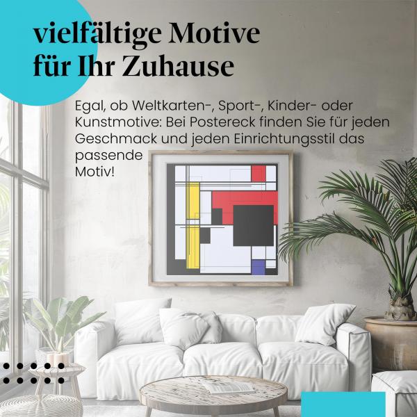 "Geometrische Abstraktion": Poster - Kunstwerk, modern & stilvoll.