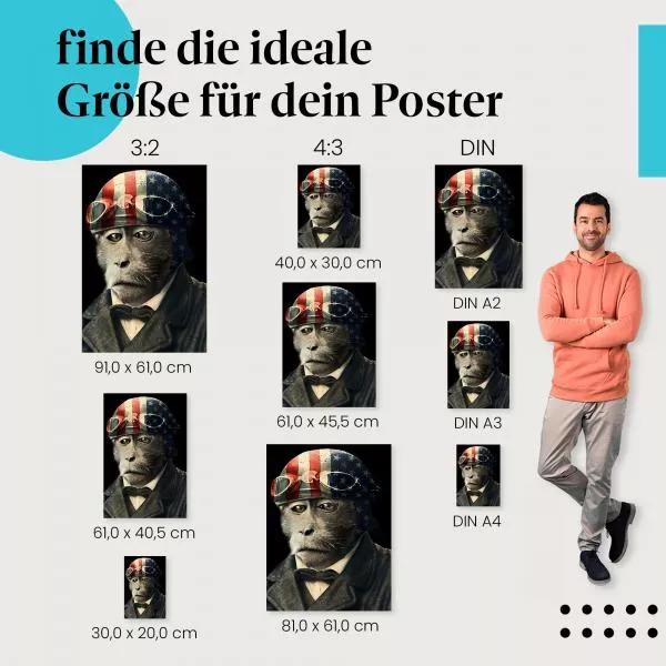 Affe im Anzug | Postereck 2052 Affe im Anzug | Postereck 2052