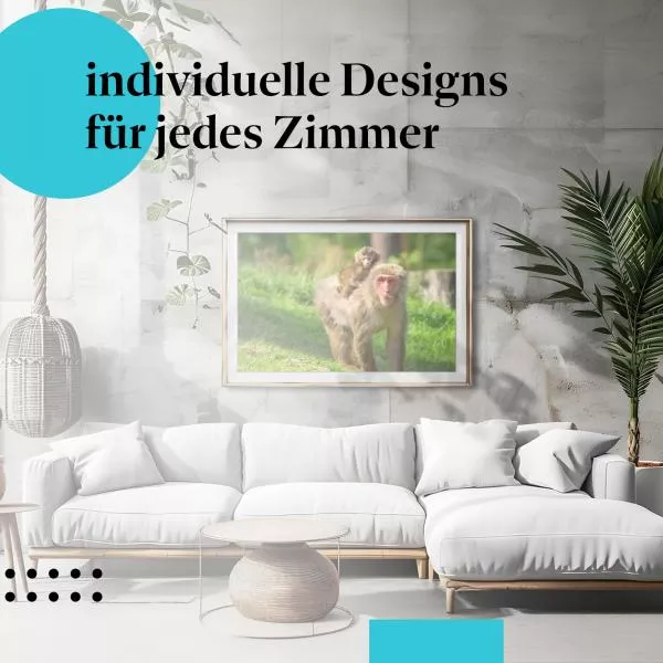 Makakenmutter und Kind | Postereck 2802 Makakenmutter und Kind | Postereck 2802