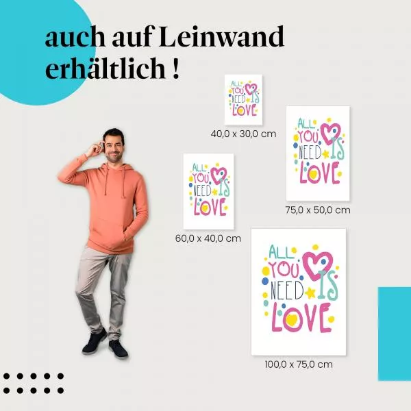 All you need is love | Postereck 2744 All you need is love | Postereck 2744