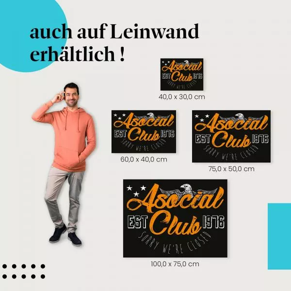 Asocial Club | Postereck 2339 Asocial Club | Postereck 2339