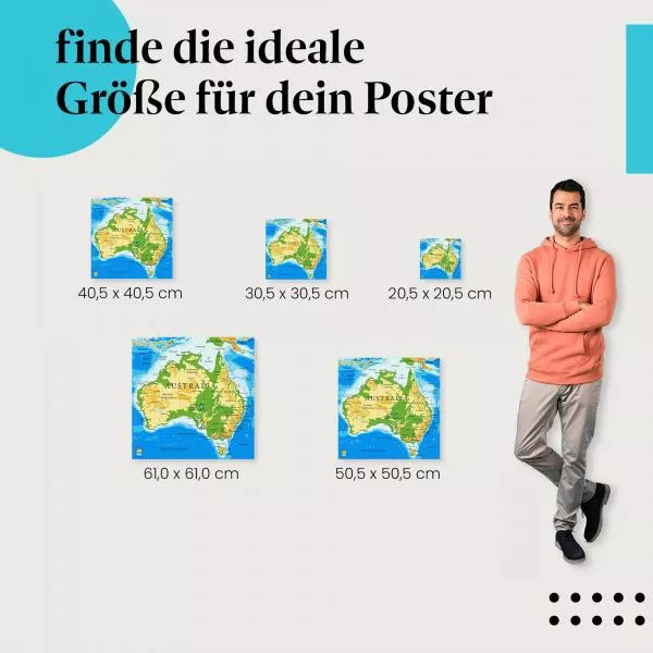 Australien Karte | Postereck 2449