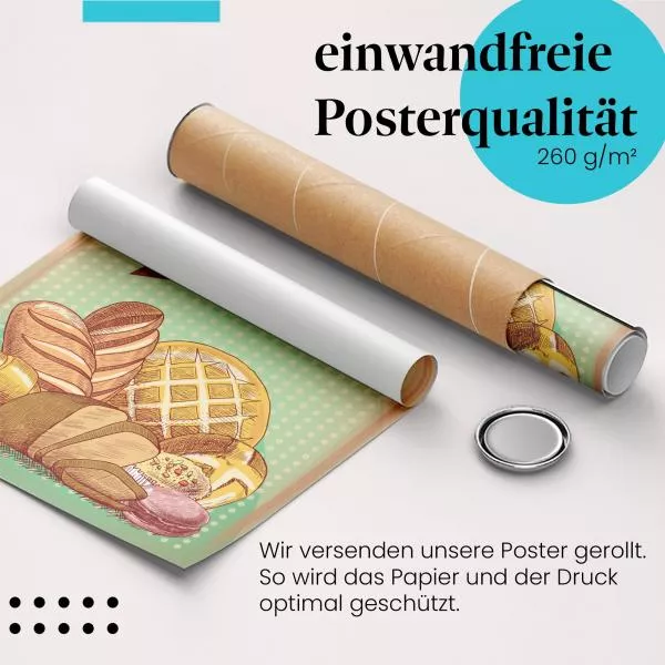 Frische Backwaren: Der Duft von Glück | Postereck 1083 Frische Backwaren: Der Duft von Glück | Postereck 1083