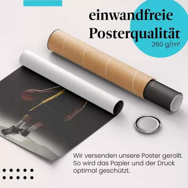 Basketballprofi im Spotlight | Postereck 1066 Basketballprofi im Spotlight | Postereck 1066