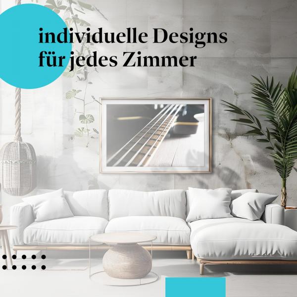 Schlafzimmer Deko: "Gitarre" Poster - Musik & Entspannung für Ihr Zuhause.