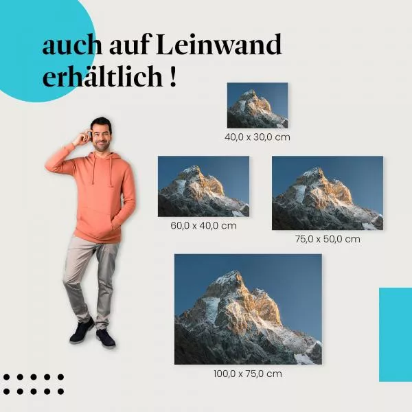 Berggipfel im Sonnenlicht | Postereck 3473 Berggipfel im Sonnenlicht | Postereck 3473