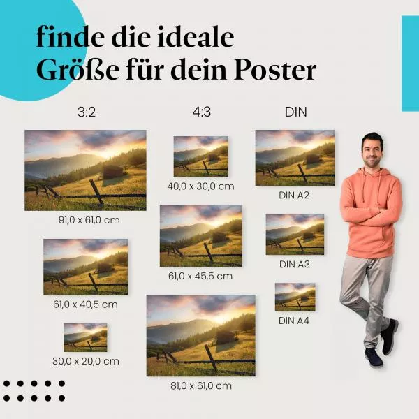 Hütte in den Bergen | Postereck 3129 Hütte in den Bergen | Postereck 3129