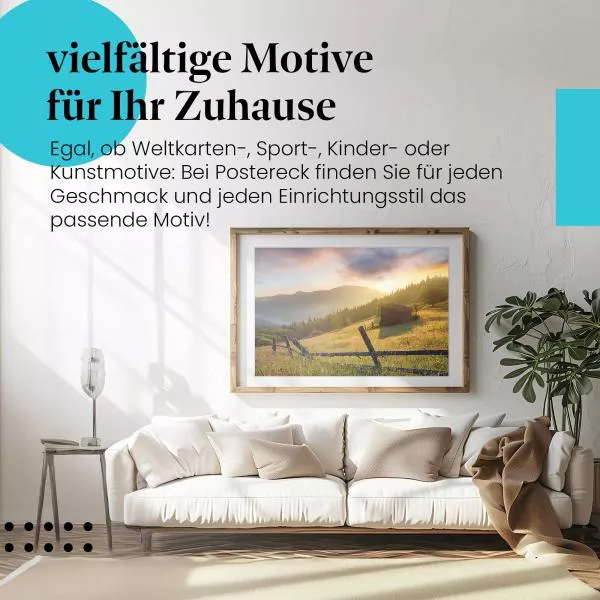 Hütte in den Bergen | Postereck 3129 Hütte in den Bergen | Postereck 3129