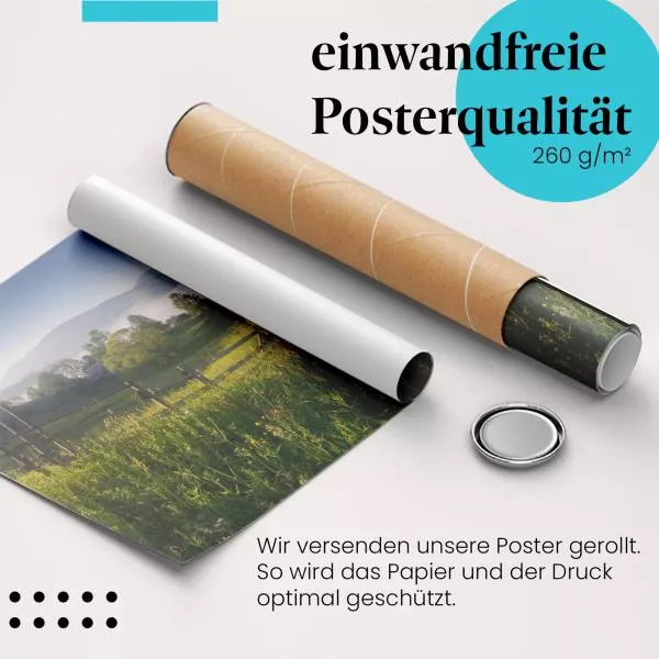 Berglandschaft im Nebel | Postereck 3554 Berglandschaft im Nebel | Postereck 3554