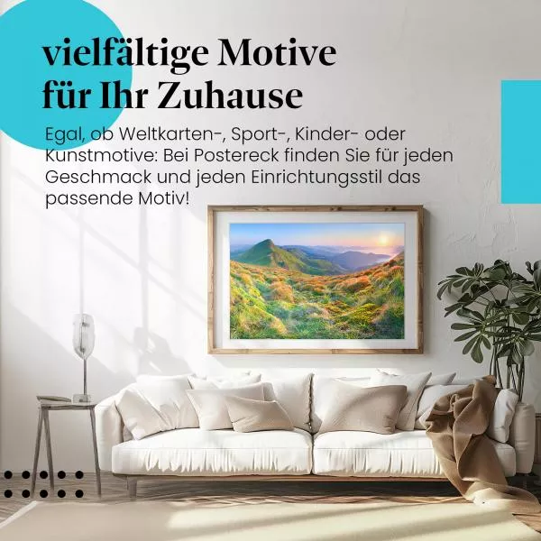 Bergpanorama im Morgenlicht | Postereck 1253 Bergpanorama im Morgenlicht | Postereck 1253