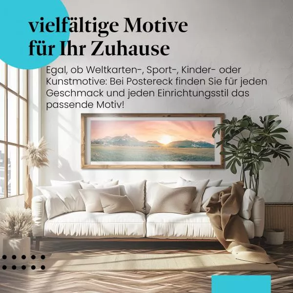 Sonnenaufgang in den Bergen | Postereck 3559 Sonnenaufgang in den Bergen | Postereck 3559