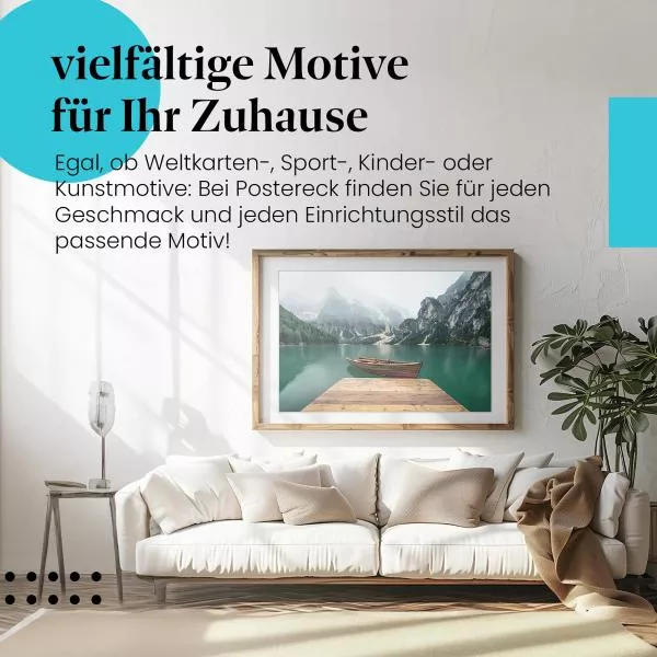 Bergsee & Steg | Postereck 2792 Bergsee & Steg | Postereck 2792