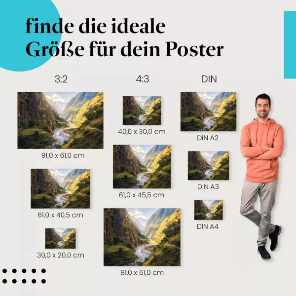 Smaragdgrüner Fluss | Postereck 3127 Smaragdgrüner Fluss | Postereck 3127