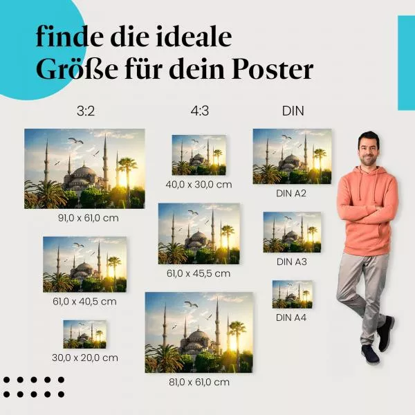 Blaue Moschee Istanbul | Postereck 2495 Blaue Moschee Istanbul | Postereck 2495