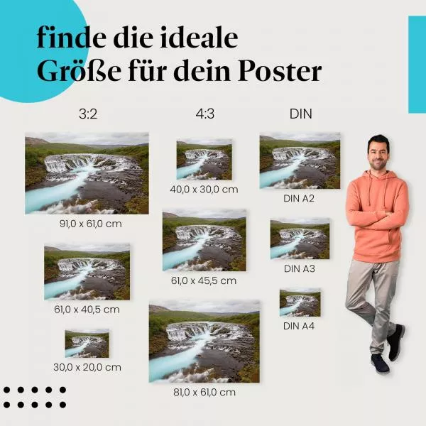 Blauer Fluss | Postereck 3480 Blauer Fluss | Postereck 3480