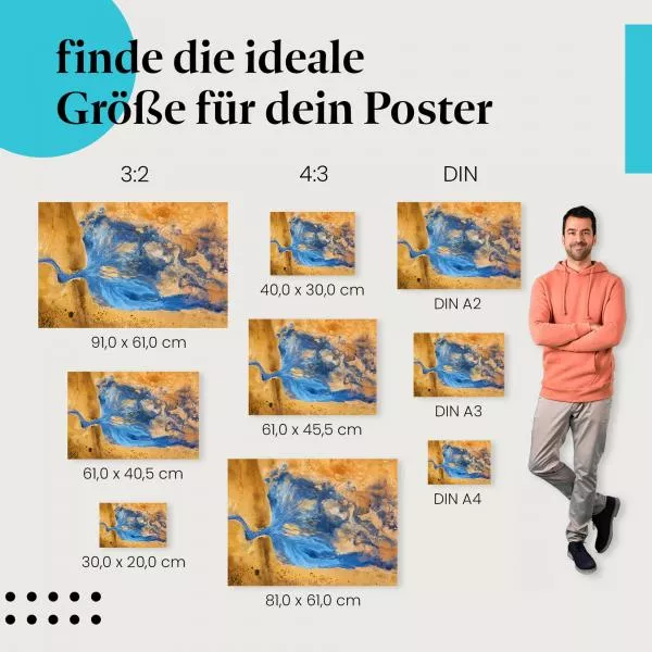Abstrakter Fluss | Postereck 3831 Abstrakter Fluss | Postereck 3831