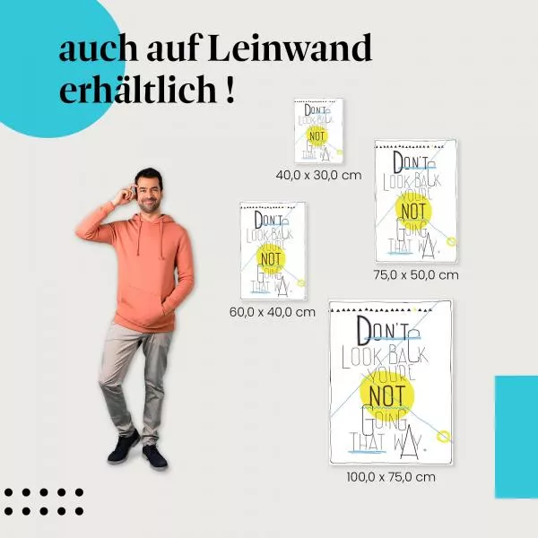 Blick nach vorn: Du gehst… | Postereck 1579 Blick nach vorn: Du gehst… | Postereck 1579