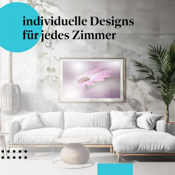 Schlafzimmer Deko: "Blume" Poster: Zarte Schönheit & sanfte Farben - perfekt fürs Schlafzimmer.