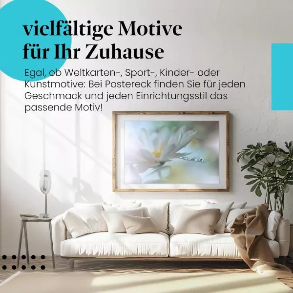 Tautropfen auf Blüte | Postereck 3188 Tautropfen auf Blüte | Postereck 3188