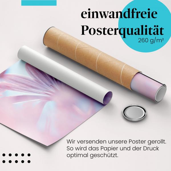 Gerolltes Poster "Blütenmeer", pink, Pracht.