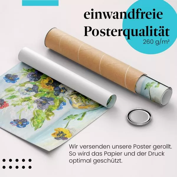 Stiefmütterchenstrauß: Farbenfroh | Postereck 1900