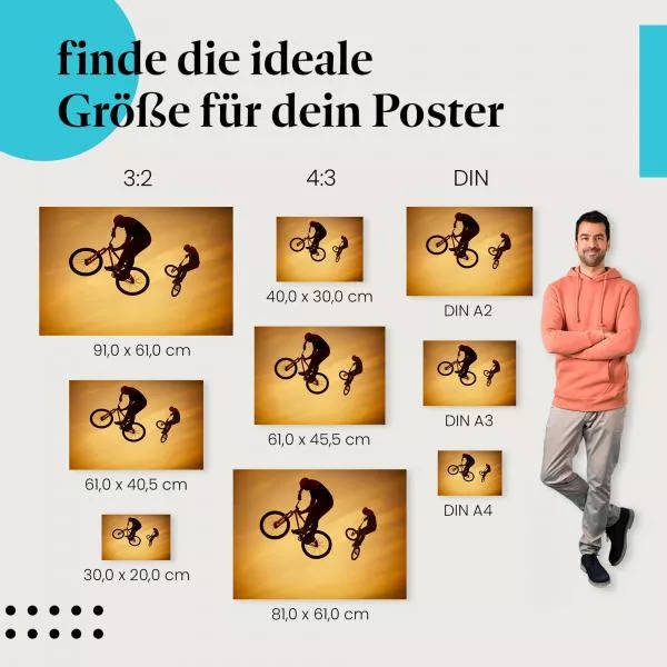 BMX Action: Silhouetten… | Postereck 1322 BMX Action: Silhouetten… | Postereck 1322