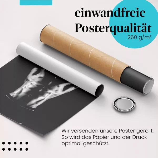 Bodybuilder: Definierte Muskulatur | Postereck 0798 Bodybuilder: Definierte Muskulatur | Postereck 0798